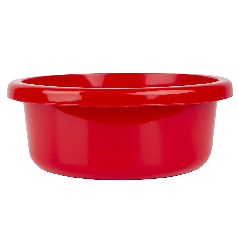 Miska na pranie / łazienkowa plastikowa okrągła Bentom Classic Czerwona 6,2 l