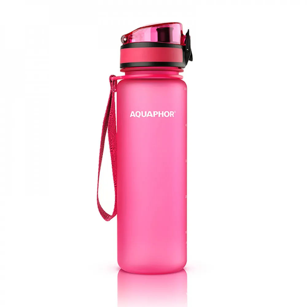 Bidon / butelka filtrująca wodę Aquaphor 500 ml różowa