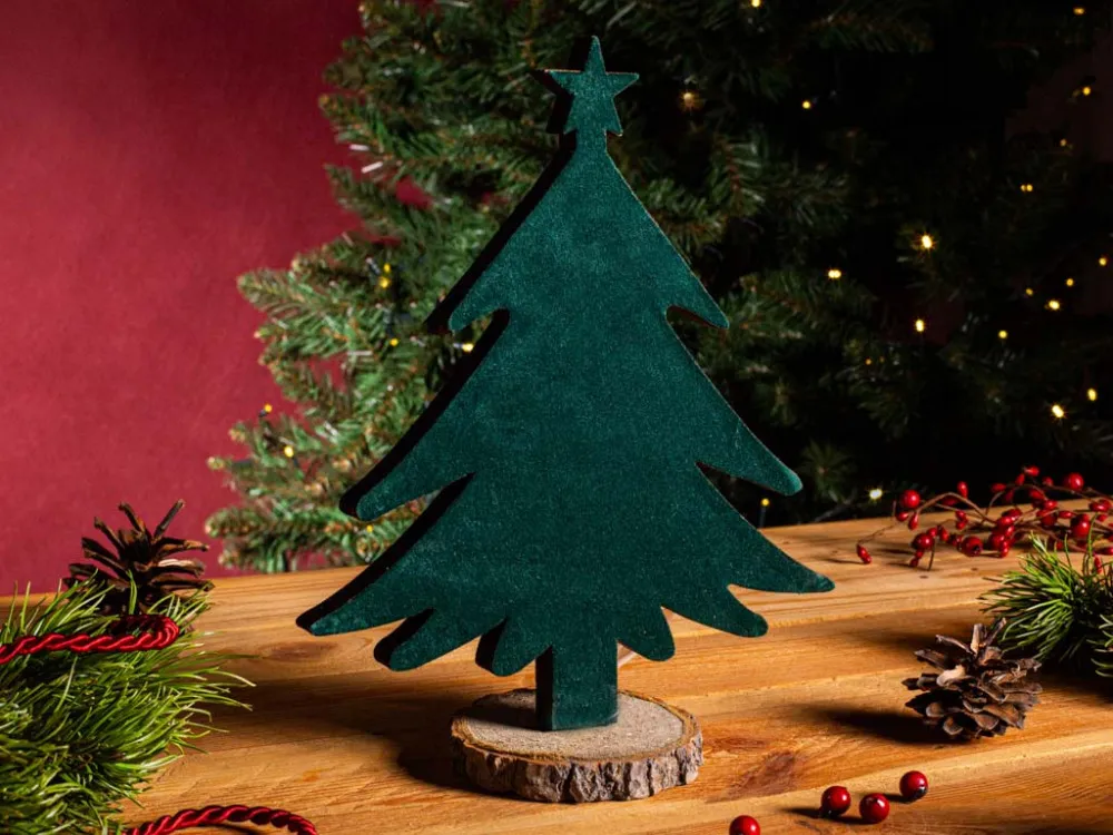 Ozdoba świąteczna Boże Narodzenie Altom Design Choinka zielona 25 cm