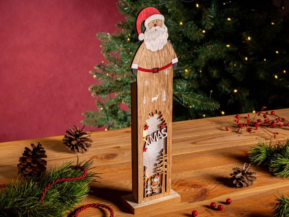 Ozdoba świąteczna Boże Narodzenie Altom Design Mikołaj led 35,5 cm