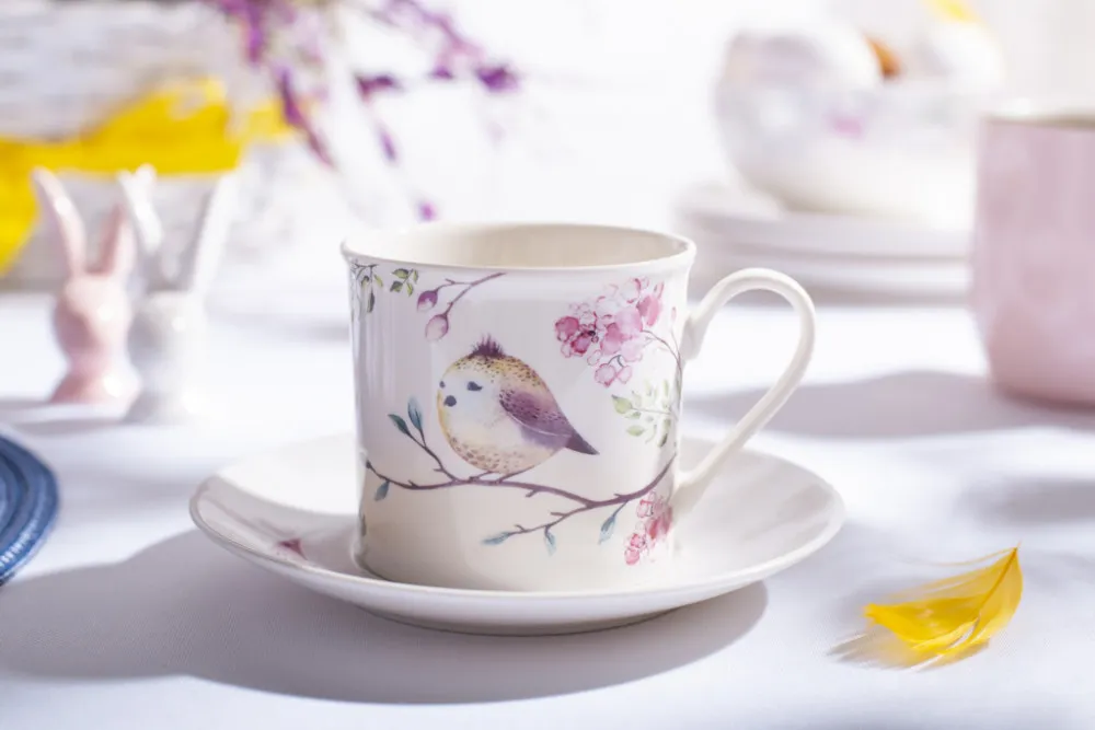 Filiżanka do kawy i herbaty porcelanowa Altom Design Pastelowa Wiosna 200 ml