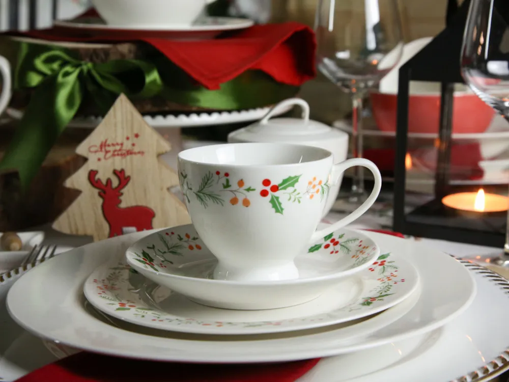 Zestaw do kawy dla 6 osób świąteczny Boże Narodzenie Altom Design Joy
