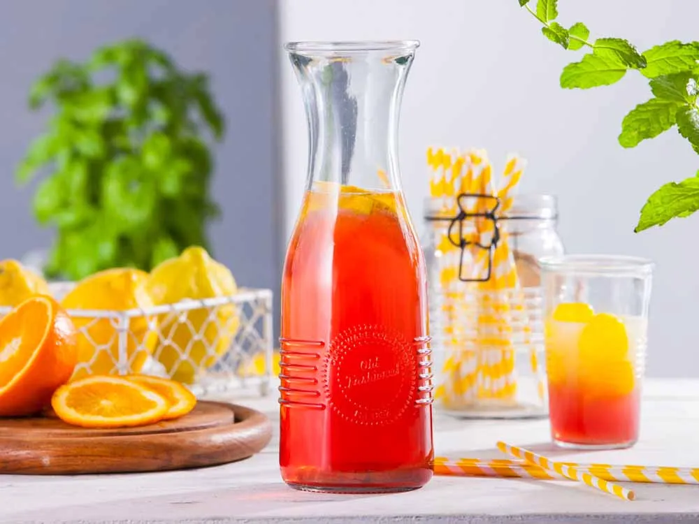 Karafka do wody, soków i napojów szklana vintage Altom Design Lemoniada 1 l