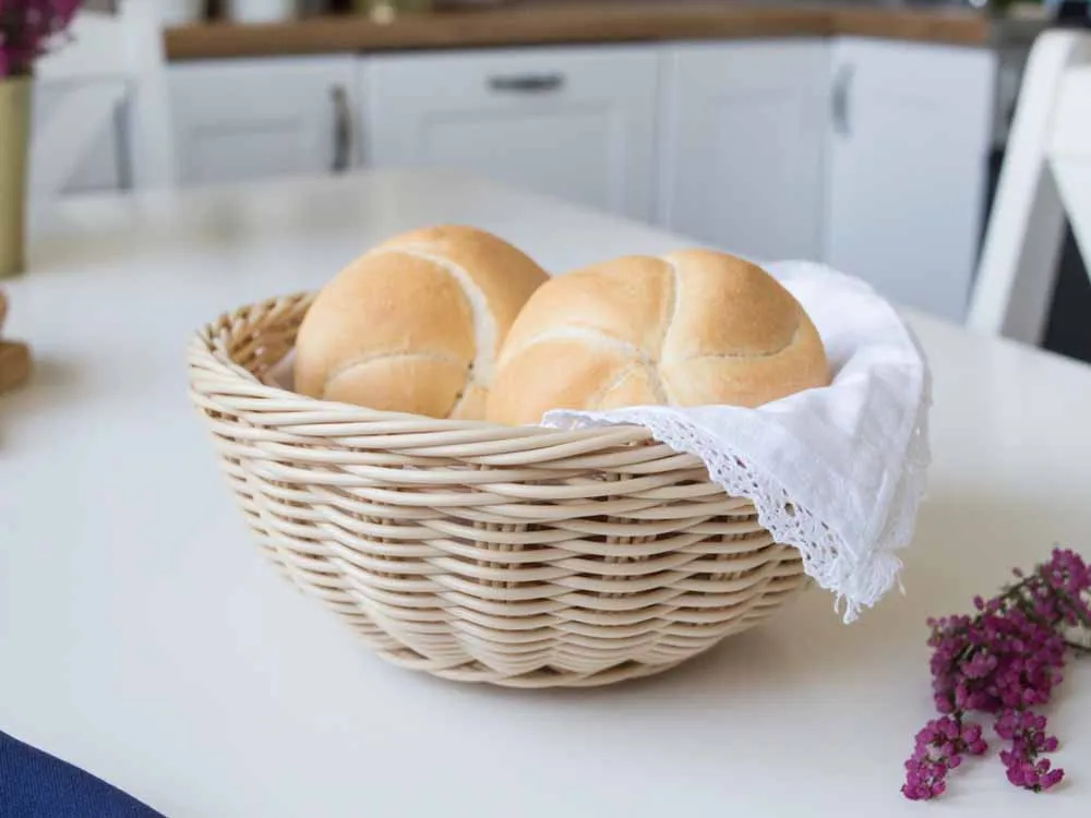 Koszyk na chleb i pieczywo okrągły Altom Design jasny