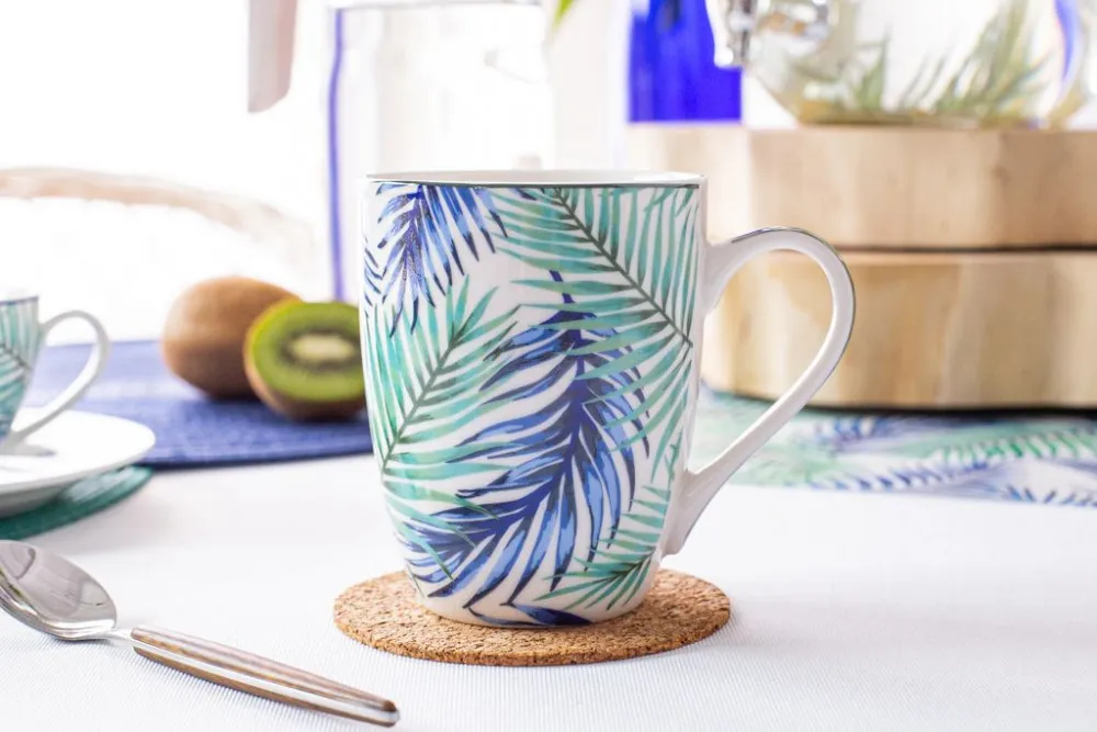 Kubek do kawy i herbaty porcelanowy Altom Design Botanical 300 ml