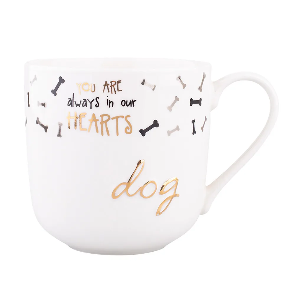 Kubek do kawy i herbaty porcelanowy Altom Design Dog / Pies 400 ml