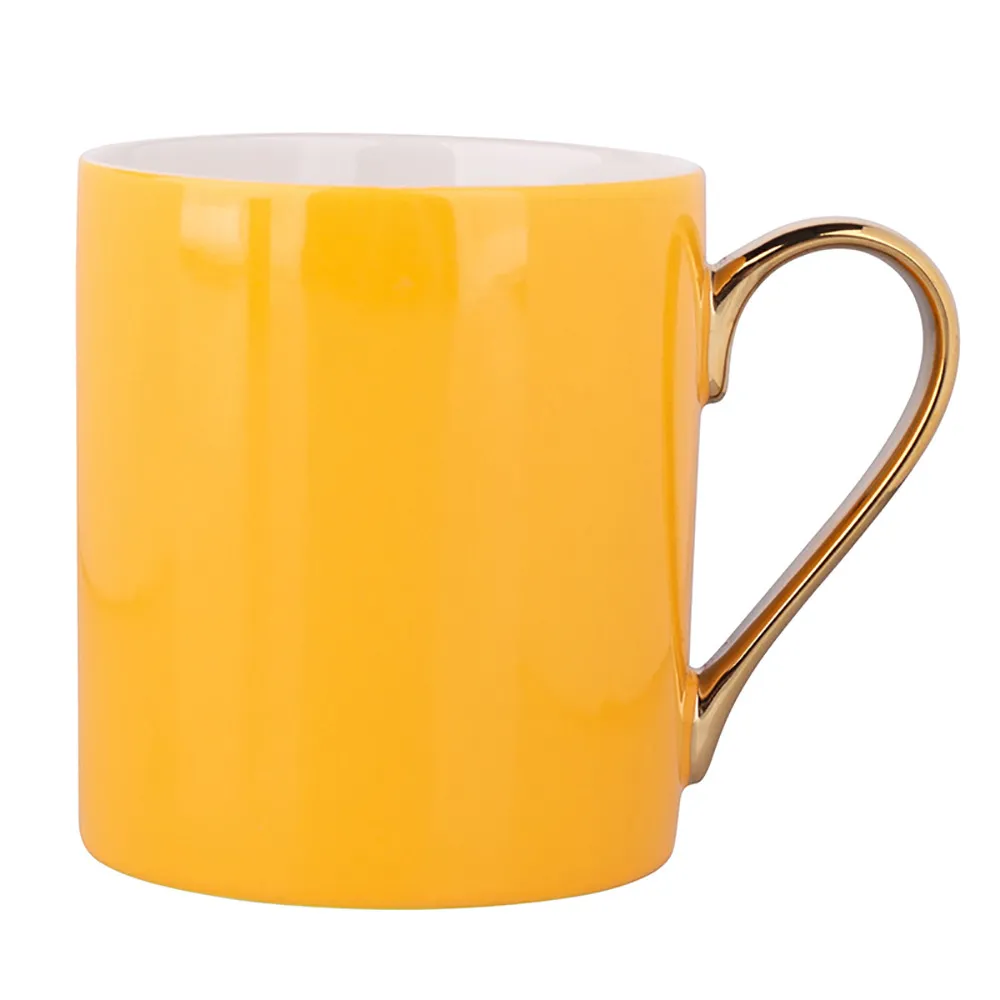 Kubki do kawy i herbaty porcelanowe Altom Design Exotic żółte 300 ml, 6 szt.