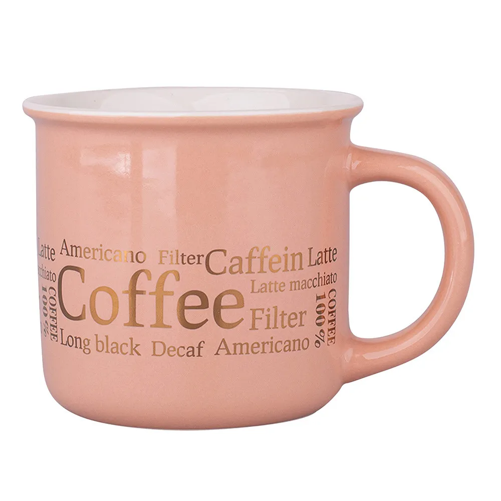 Kubek do kawy i herbaty porcelanowy Altom Design pudrowy róż Coffee 300 ml