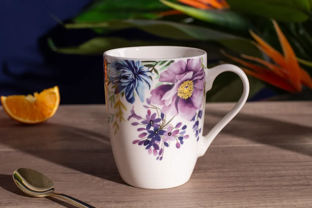 Kubek do kawy i herbaty porcelanowy Altom Design Strelicja A 300 ml