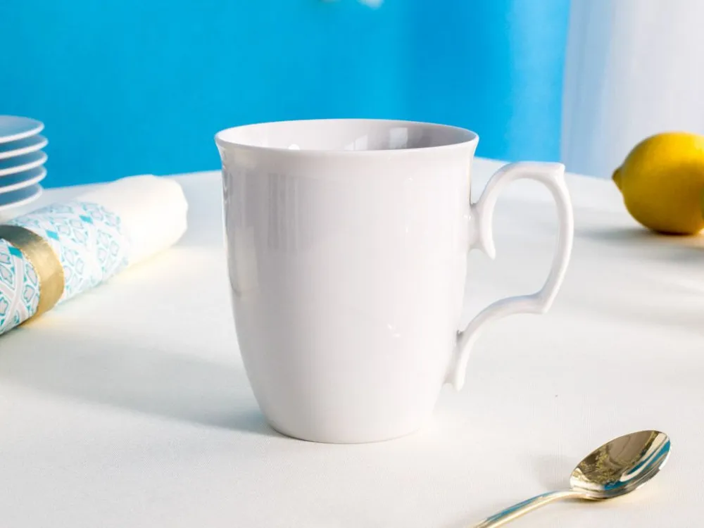 Kubek do kawy i herbaty porcelanowy MariaPaula Biała 360 ml