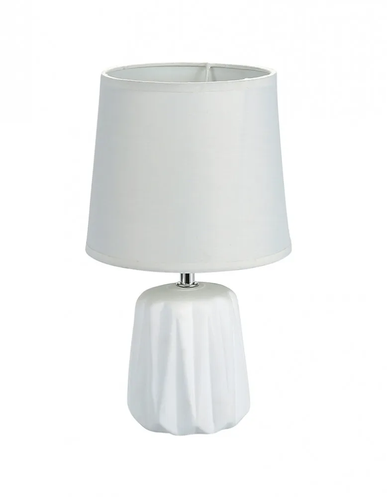 Lampa stołowa dekoracyjna na ceramicznej podstawie Altom Design biała