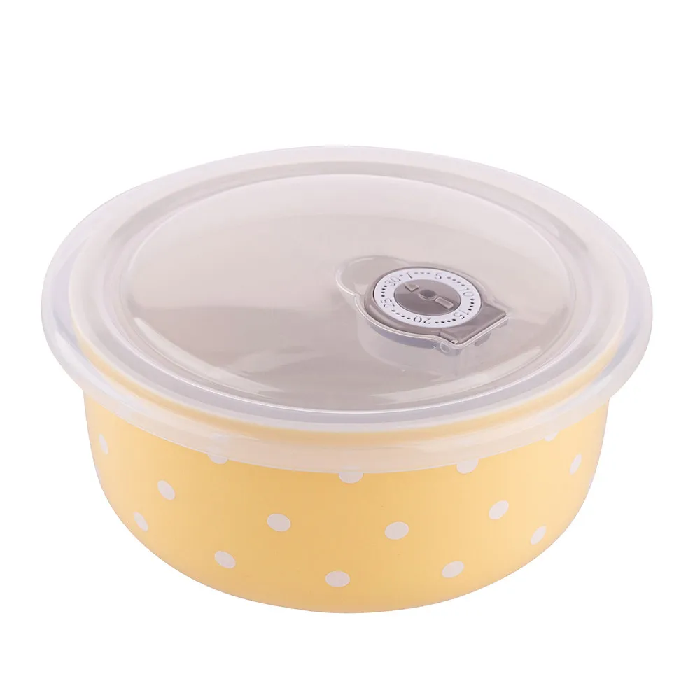 Lunch box miska z pokrywką hermetyczną Altom Design żółta 550 ml