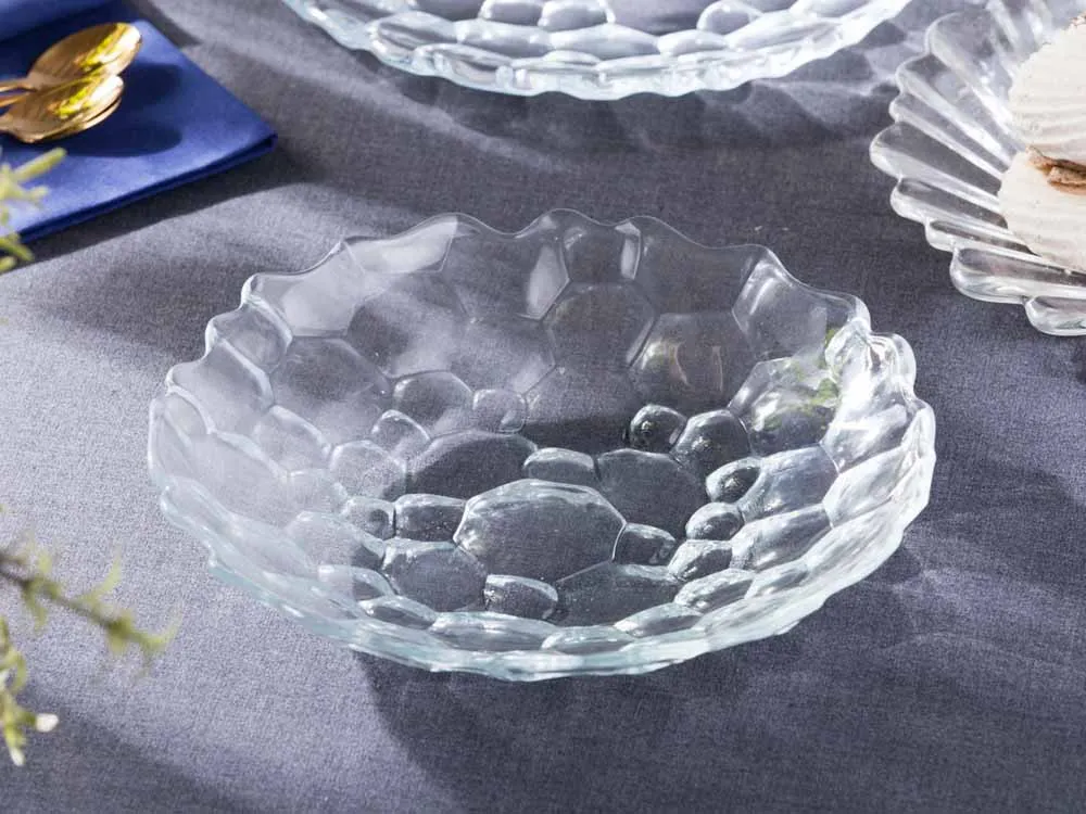 Misa / patera szklana na owoce i łakocie Altom Design Aqua 24,5 cm