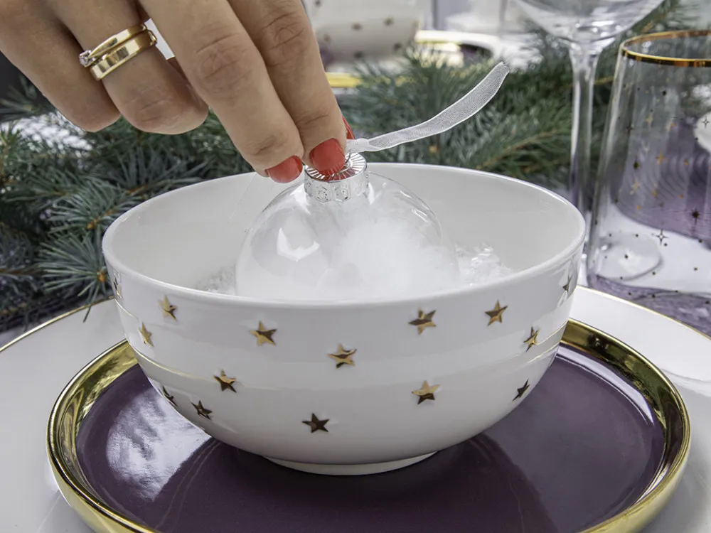 Miska salaterka porcelanowa świąteczna Altom Design Ice Queen 13,5 cm