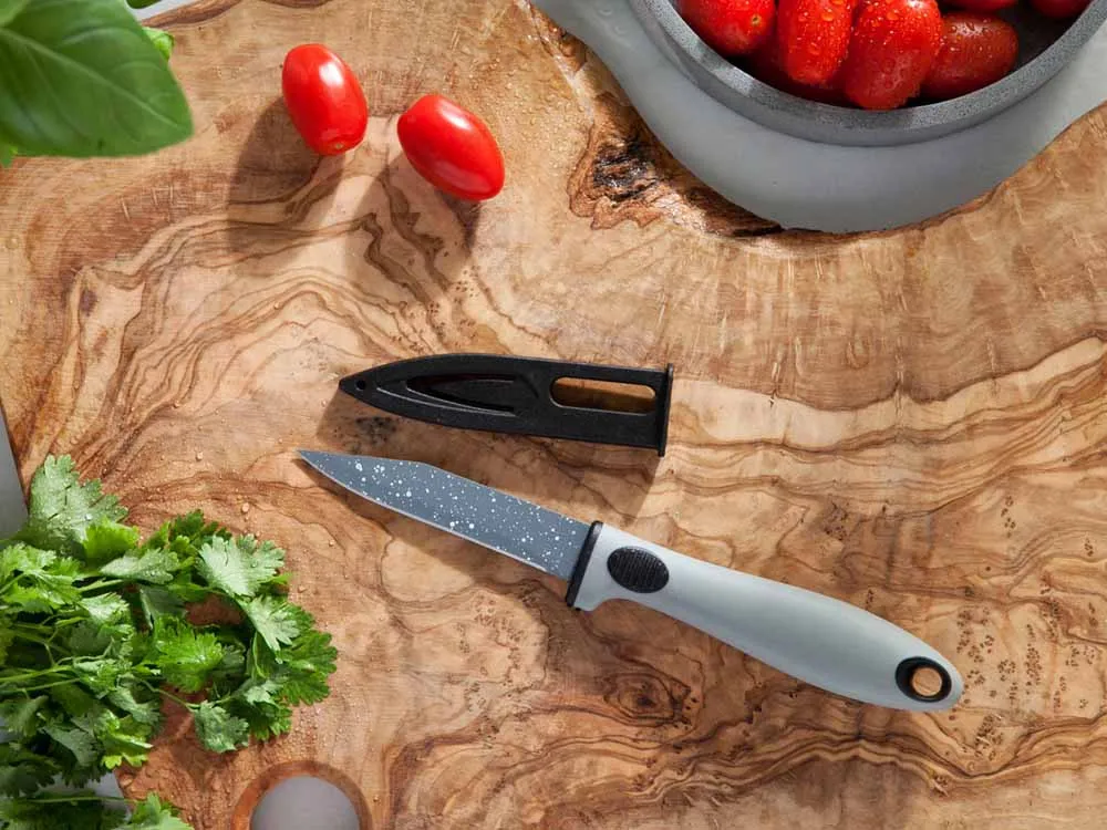 Nóż do obierania warzyw i owoców z osłoną ostrza Altom Design Rock 9 cm