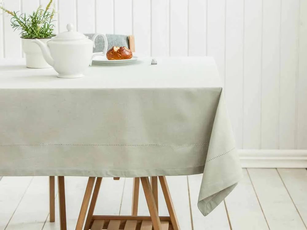 Obrus na stół Altom Design bawełniany szary / popielaty 110 x 160 cm