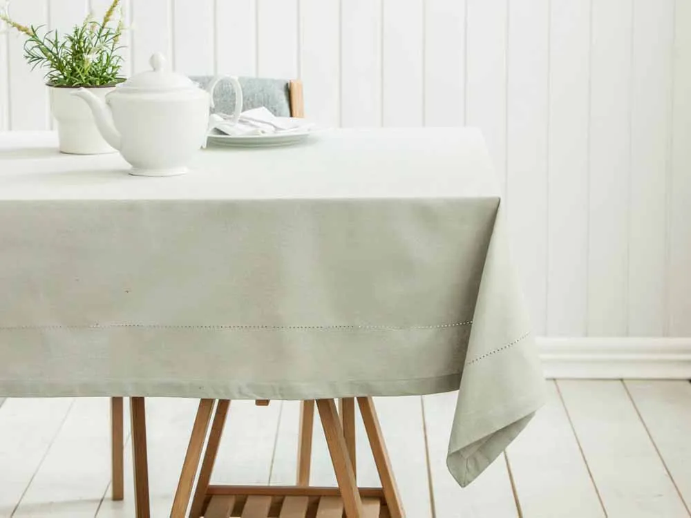 Obrus na stół Altom Design bawełniany szary / popielaty 240 x 160 cm