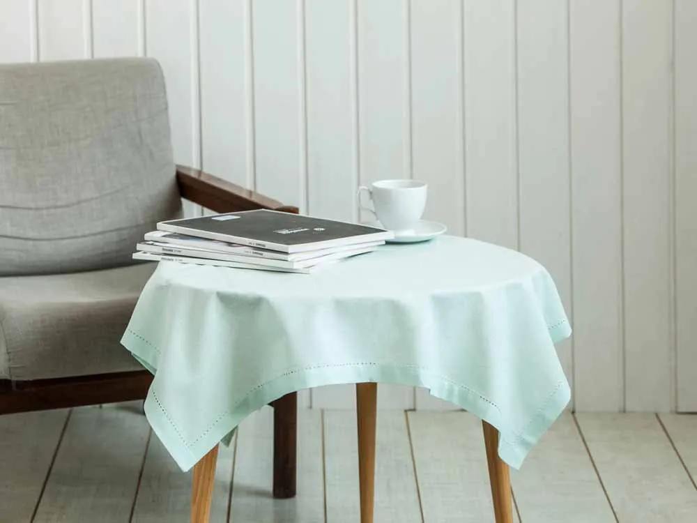 Obrus / serweta na stół Altom Design kwadratowy bawełniany miętowy 80 x 80 cm