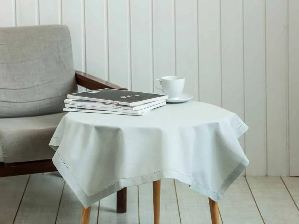 Obrus / serweta na stół Altom Design kwadratowy bawełniany szary / popielaty 80 x 80 cm