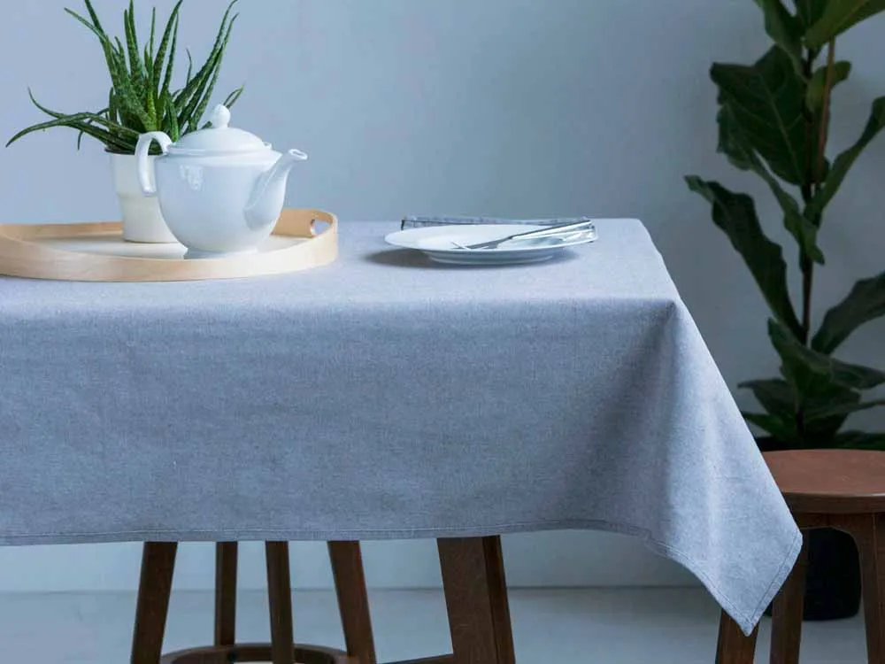 Obrus / serweta na stół bawełniany Altom Design szary 110 x 130 cm 