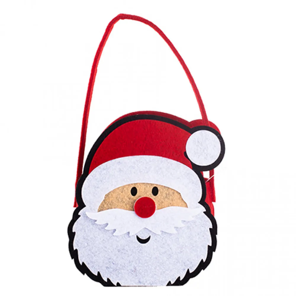 Opakowanie świąteczne na prezent / torba filcowa / torebka prezentowa dla dzieci Altom Design Mikołaj