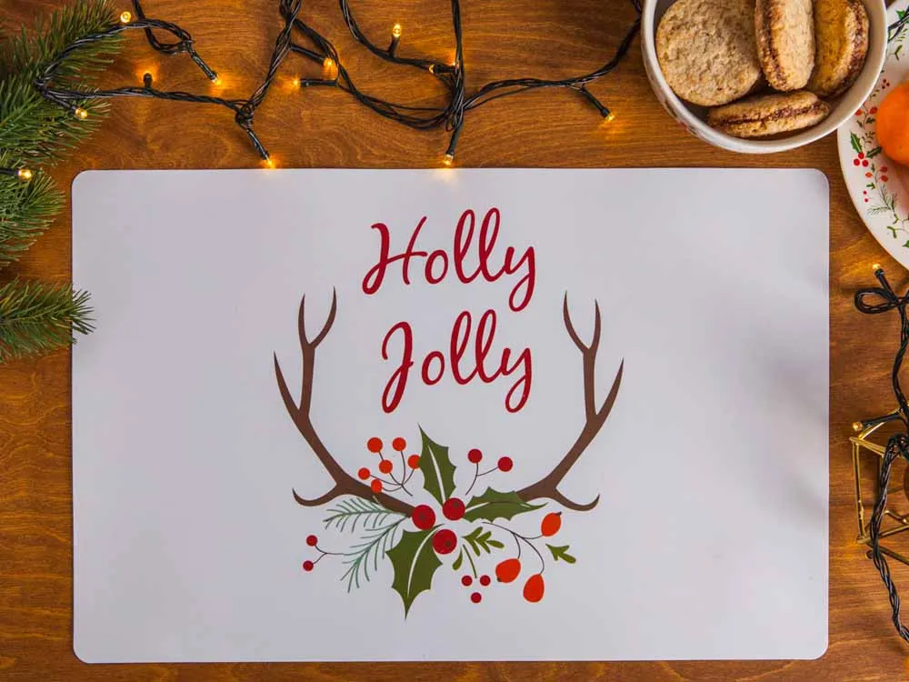 Podkładka na stół / mata stołowa świąteczna Boże Narodzenie Altom Design Joy 28 x 43 cm 
