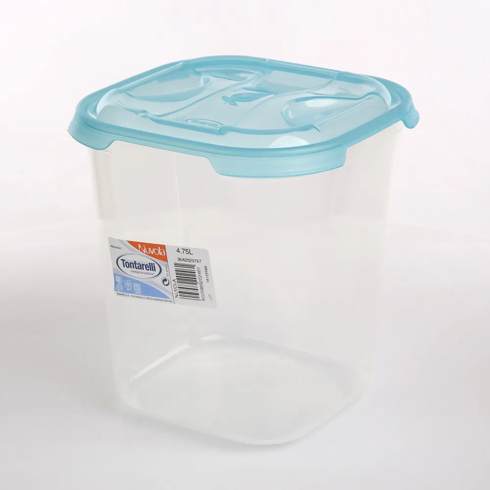 Pojemnik do przechowywania żywności kwadratowy Nuvola Frigo Box 4,75 l niebieski