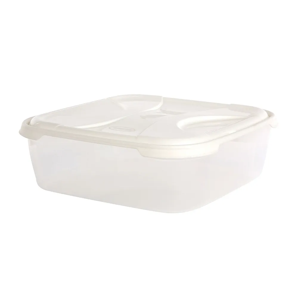 Pojemnik do przechowywania żywności kwadratowy Nuvola Frigo Box 7 l biały
