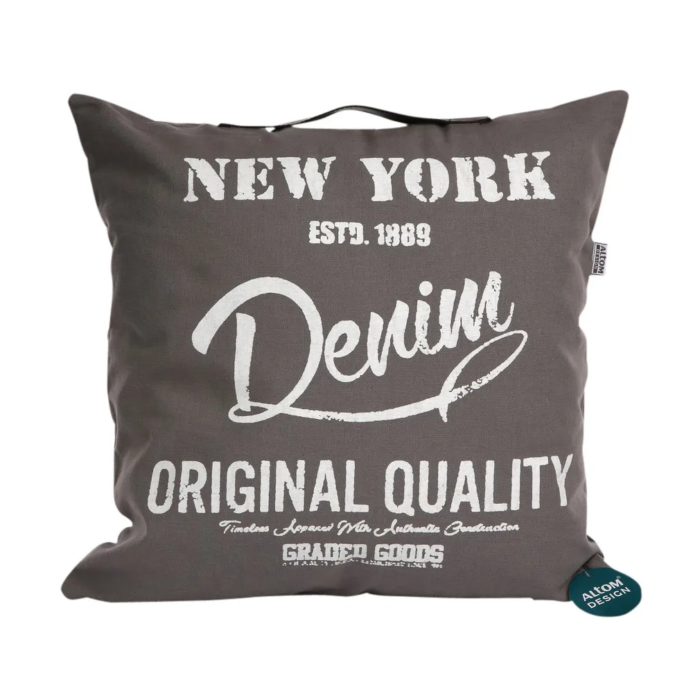 Poszewka na poduszkę bawełniana dekoracyjna Altom Design New York I 40 x 40 cm 