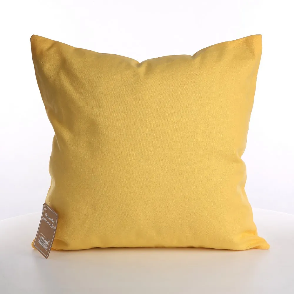 Poszewka na poduszkę dekoracyjna Altom Design żółta 40 x 40 cm