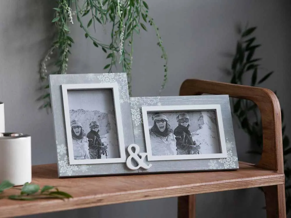 Ramka na dwa zdjęcia (podwójna) prostokątna drewniana Altom Design Home