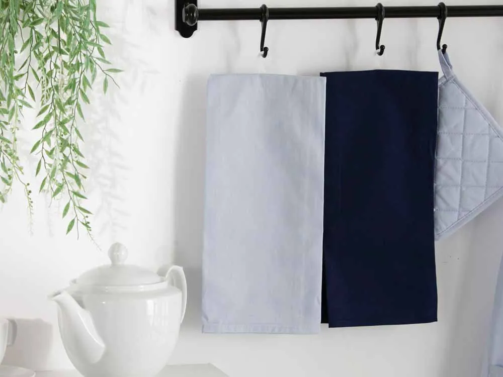 Ręcznik kuchenny / ściereczka kuchenna 100% bawełna Altom Design kolekcja Monokolor błękitna