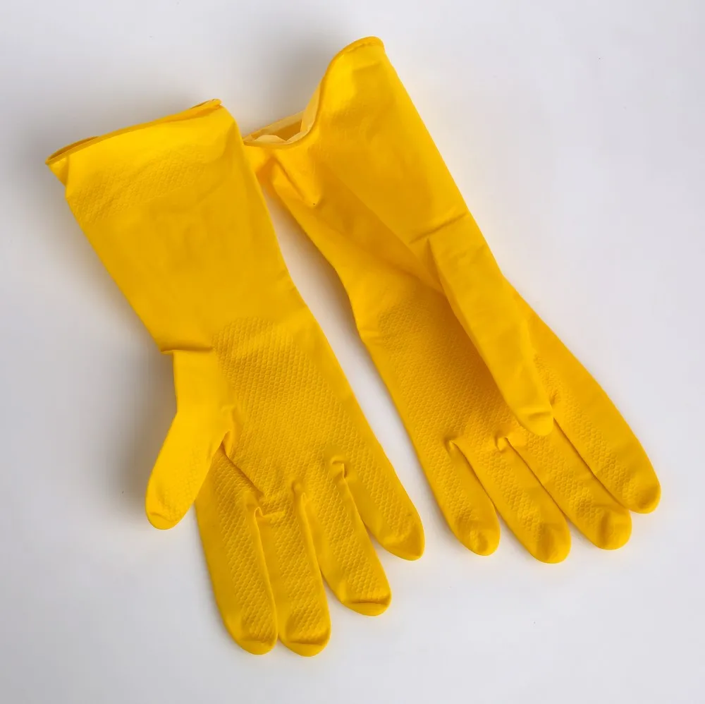 Rękawice ochronne lateksowe / gumowe gospodarcze Kuchcik M
