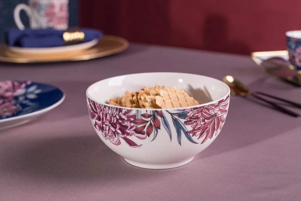 Miska salaterka porcelanowa Altom Design Margo kremowa 14 cm