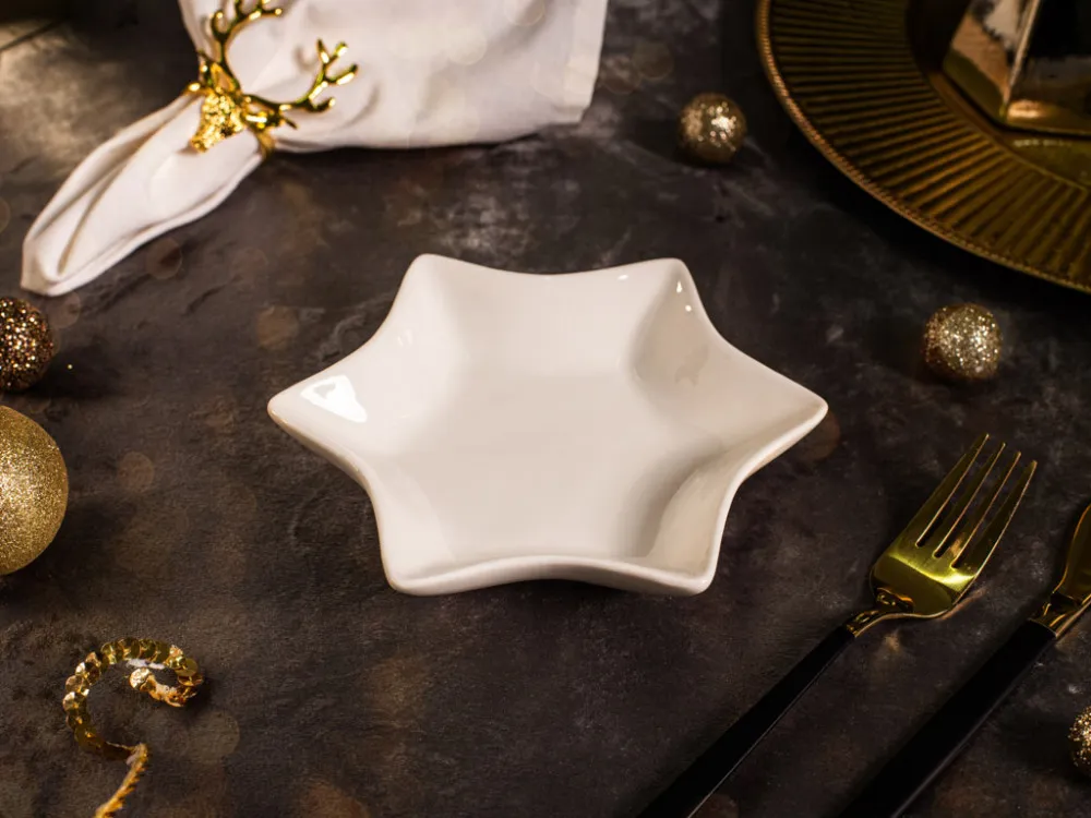 Salaterka półmisek porcelanowy świąteczny Altom Design Gwiazdka 16 cm