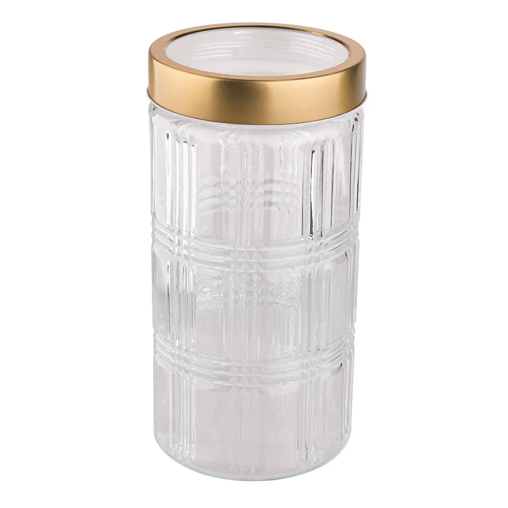 Słoik pojemnik szklany na produkty sypkie Altom Design kratka 1,2 l 