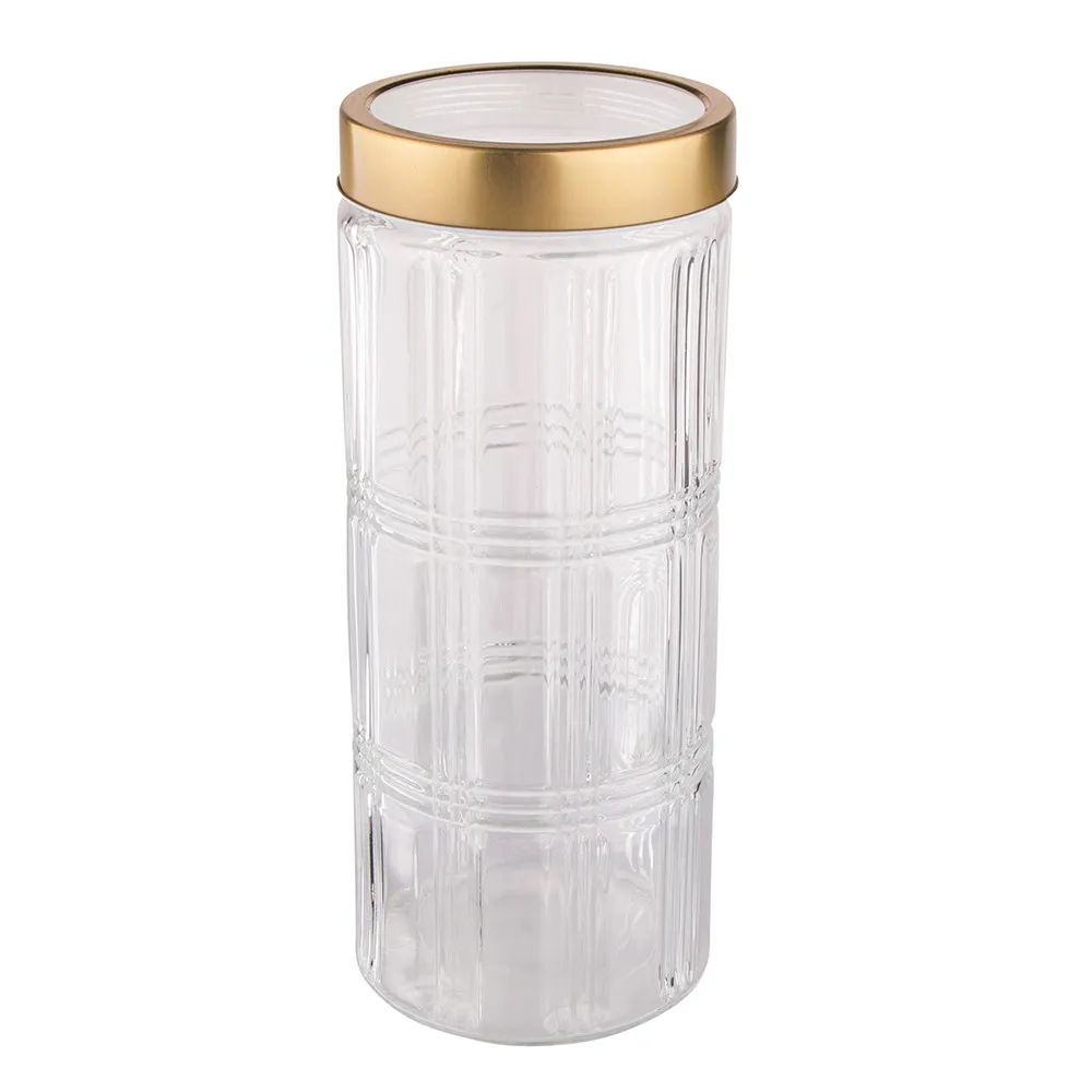 Słoik pojemnik szklany na produkty sypkie Altom Design kratka 2,2 l 