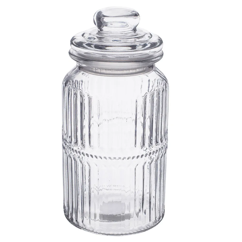 Słoik pojemnik szklany na produkty sypkie Altom Design Relief 1250 ml