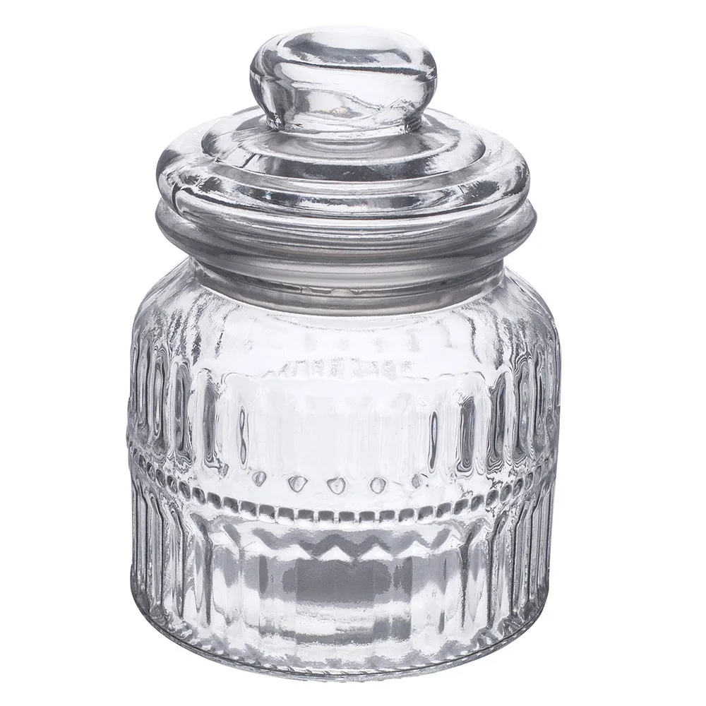 Słoik pojemnik szklany na produkty sypkie Altom Design Relief 650 ml