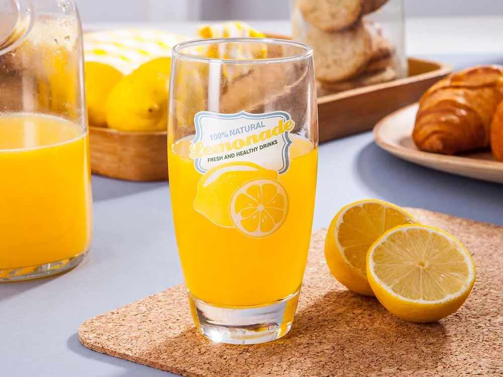Szklanka wysoka do wody, soku i napojów long-drink Altom Design Lemoniada 350 ml