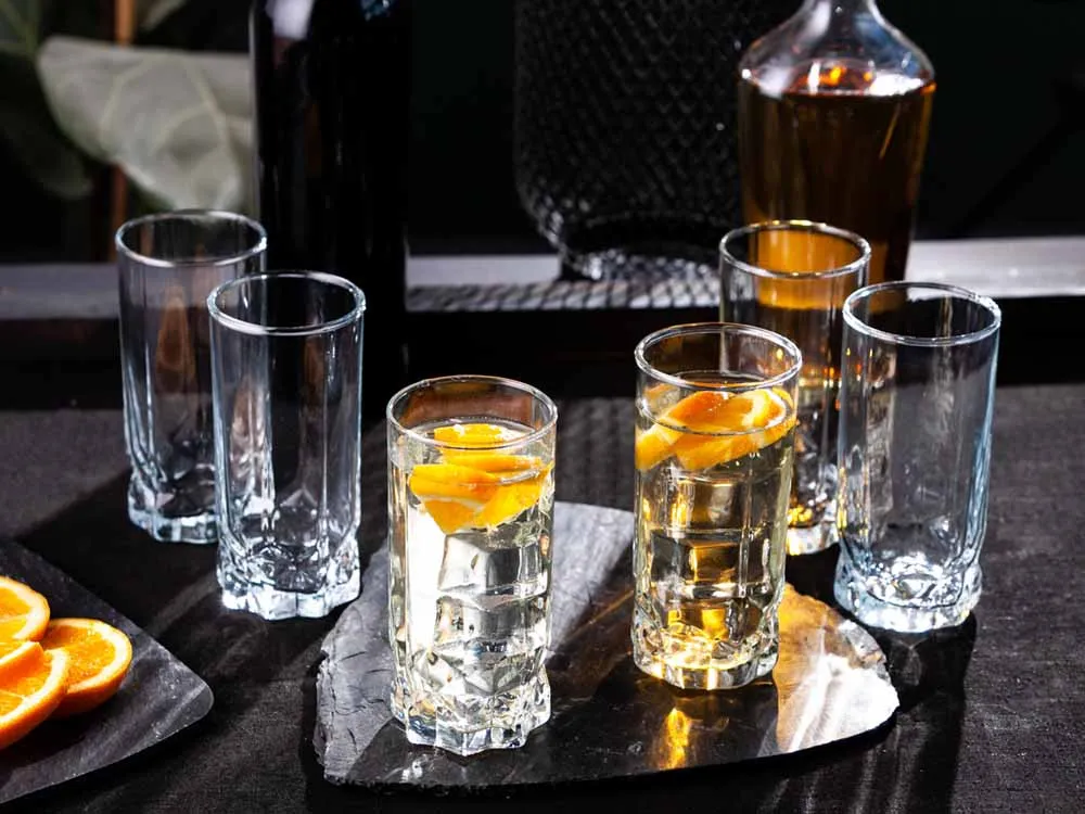 Szklanki long-drink do napojów i drinków Altom Design Ibiza 300 ml wysokie, komplet 6 szt.