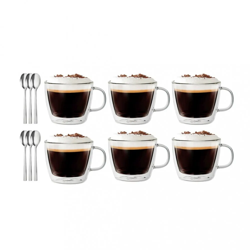 Szklanki termiczne do kawy Altom Design Andrea 420 ml,6 szt. + GRATIS łyżeczki do herbaty