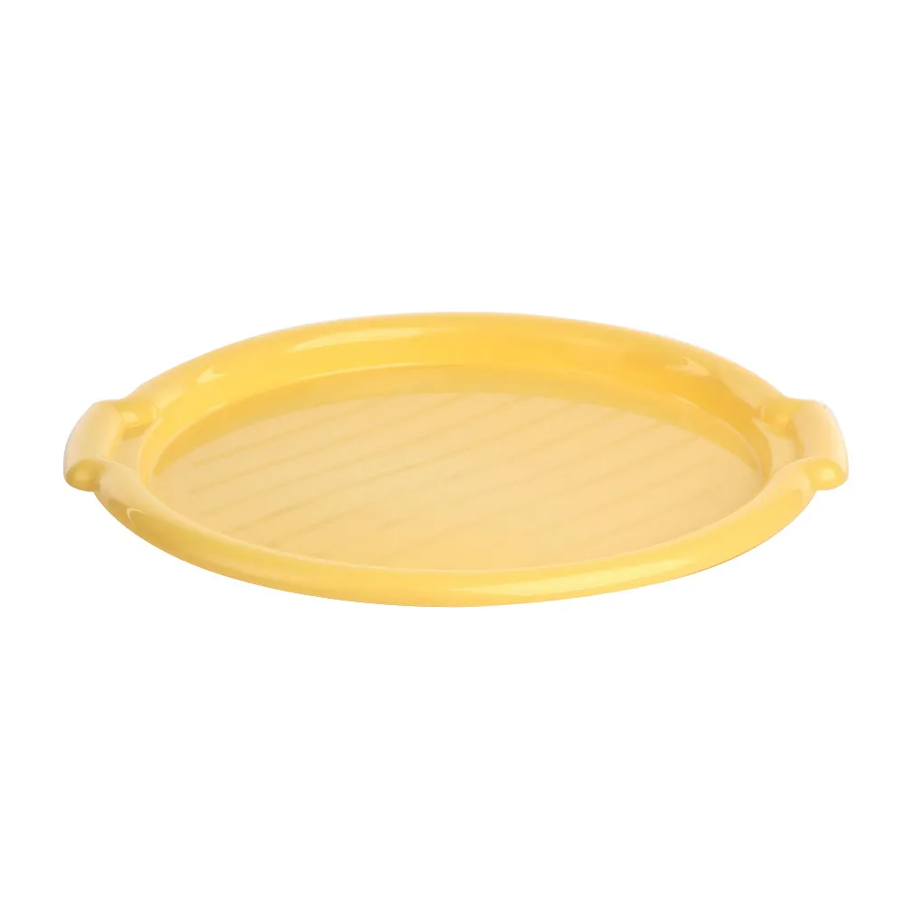 Taca do serwowania plastikowa okrągła Tontarelli 38 cm żółta