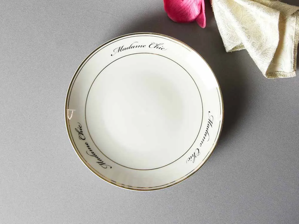 Talerz deserowy porcelanowy Altom Design Madame Chic 20 cm