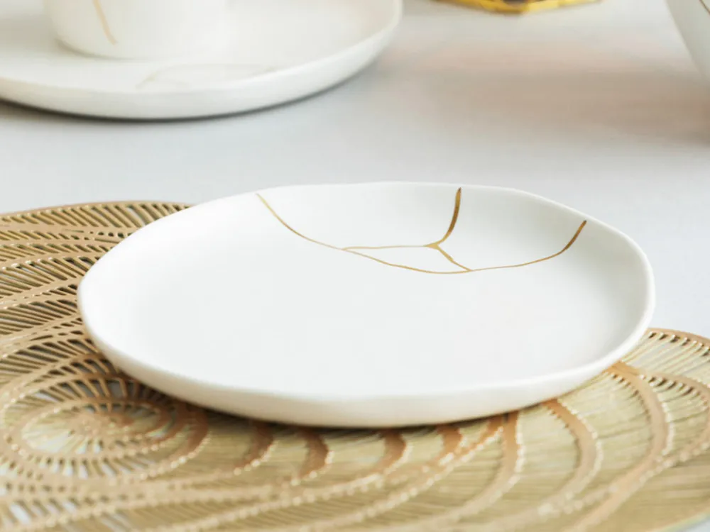 Talerz deserowy porcelanowy Altom Design Magnific 18 cm biały