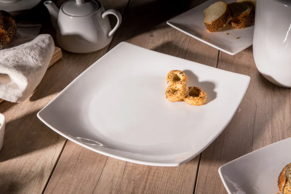 Talerz obiadowy porcelanowy Altom Design Regular kremowy 27 cm