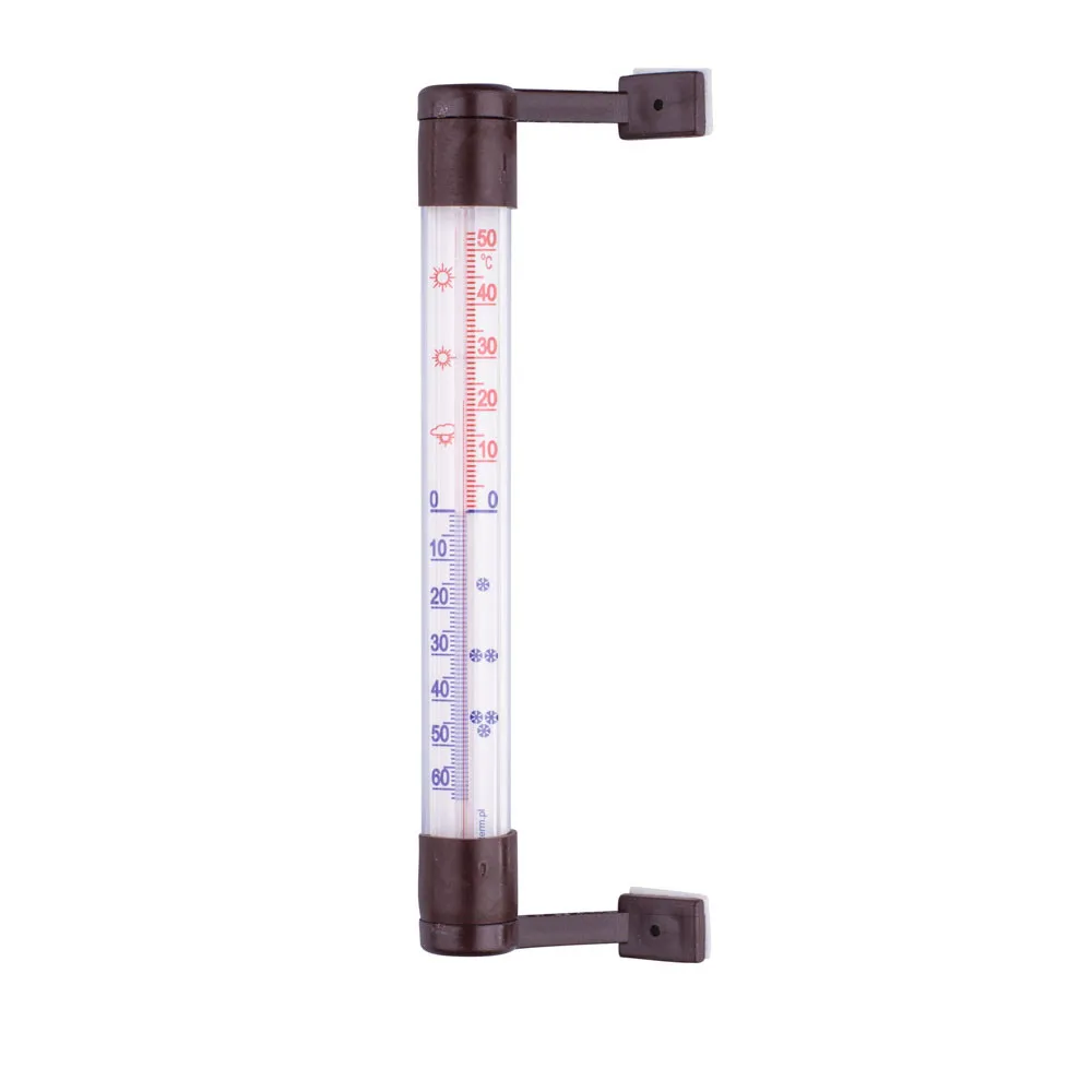 Termometr zewnętrzny / zaokienny / na okno przyklejany lub przykręcany Biowin 29 cm