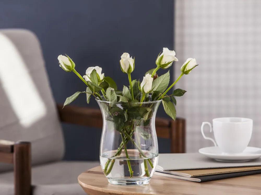 Wazon szklany na kwiaty dekoracyjny Altom Design Tulipan 18 cm  
