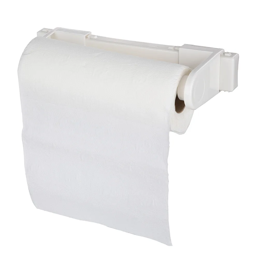 Wieszak / stojak na ręcznik papierowy ścienny samoprzylepny / przykręcany MTM biały 