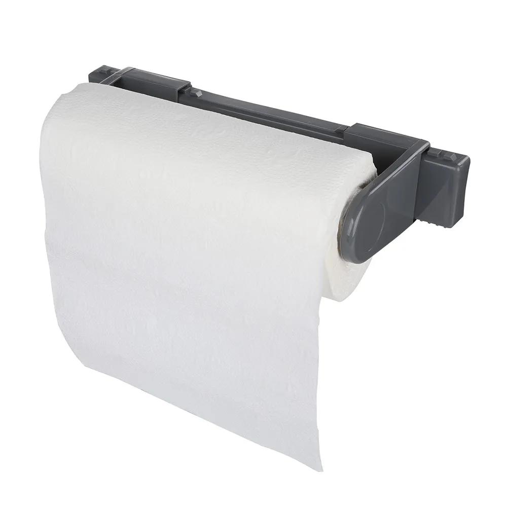 Wieszak / stojak na ręcznik papierowy ścienny samoprzylepny / przykręcany MTM szary